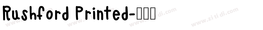 Rushford Printed字体转换